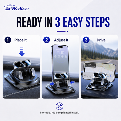 5Walice™ 360° Phone Mount — Dashboard Hold