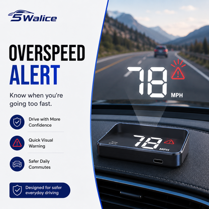5Walice™ Car HUD — GPS Speedometer