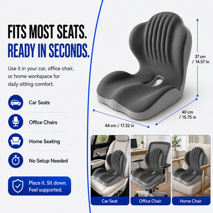 Ergonomic Seat Cushion – For cars, offices, and homes