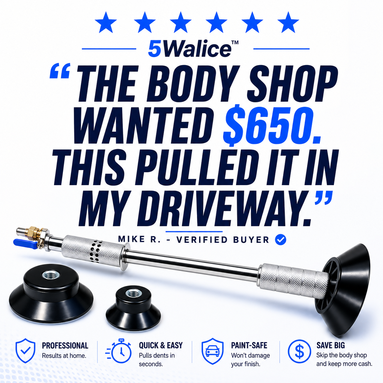 5Walice Pneumatic Dent Puller car dent repair tool — view 7