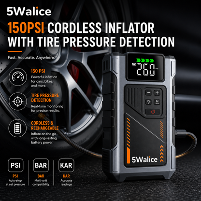 5Walice 3-in-1 portable car jump starter with air compressor — view 4
