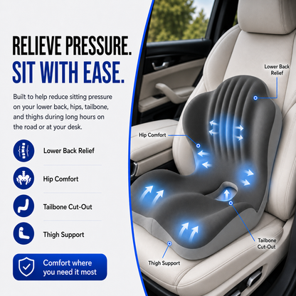 Ergonomic Seat Cushion – For cars, offices, and homes