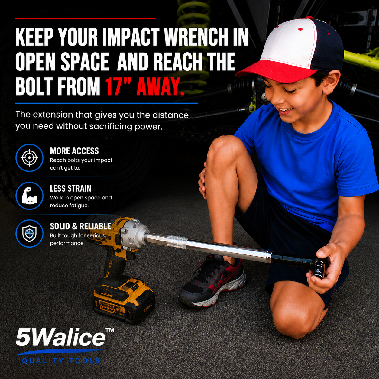 5Walice Impact Access Ratchet automotive tool — view 10
