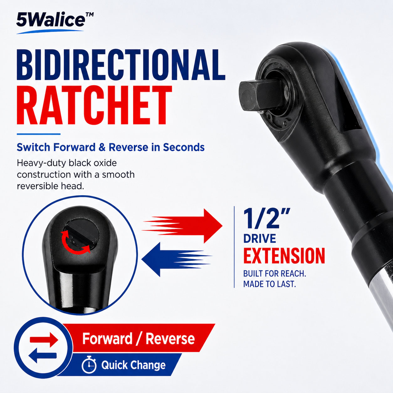 5Walice Impact Access Ratchet automotive tool — view 5