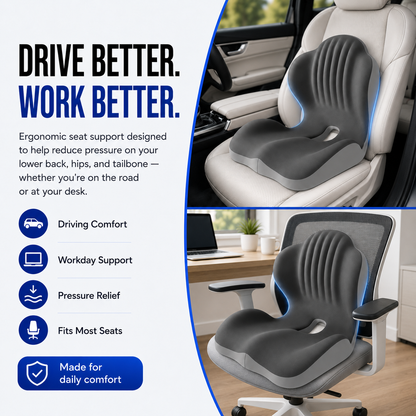 Ergonomic Seat Cushion – For cars, offices, and homes