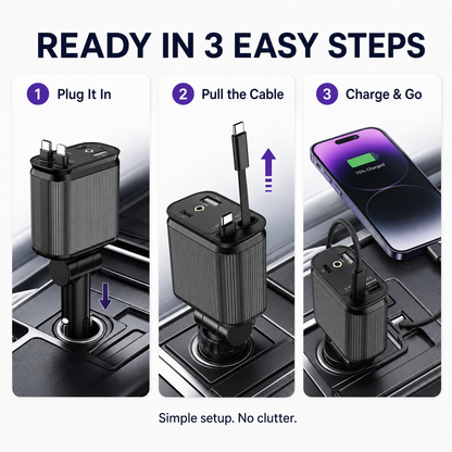 5Walice™ Car Charger — 120W 4-in-1 Hub