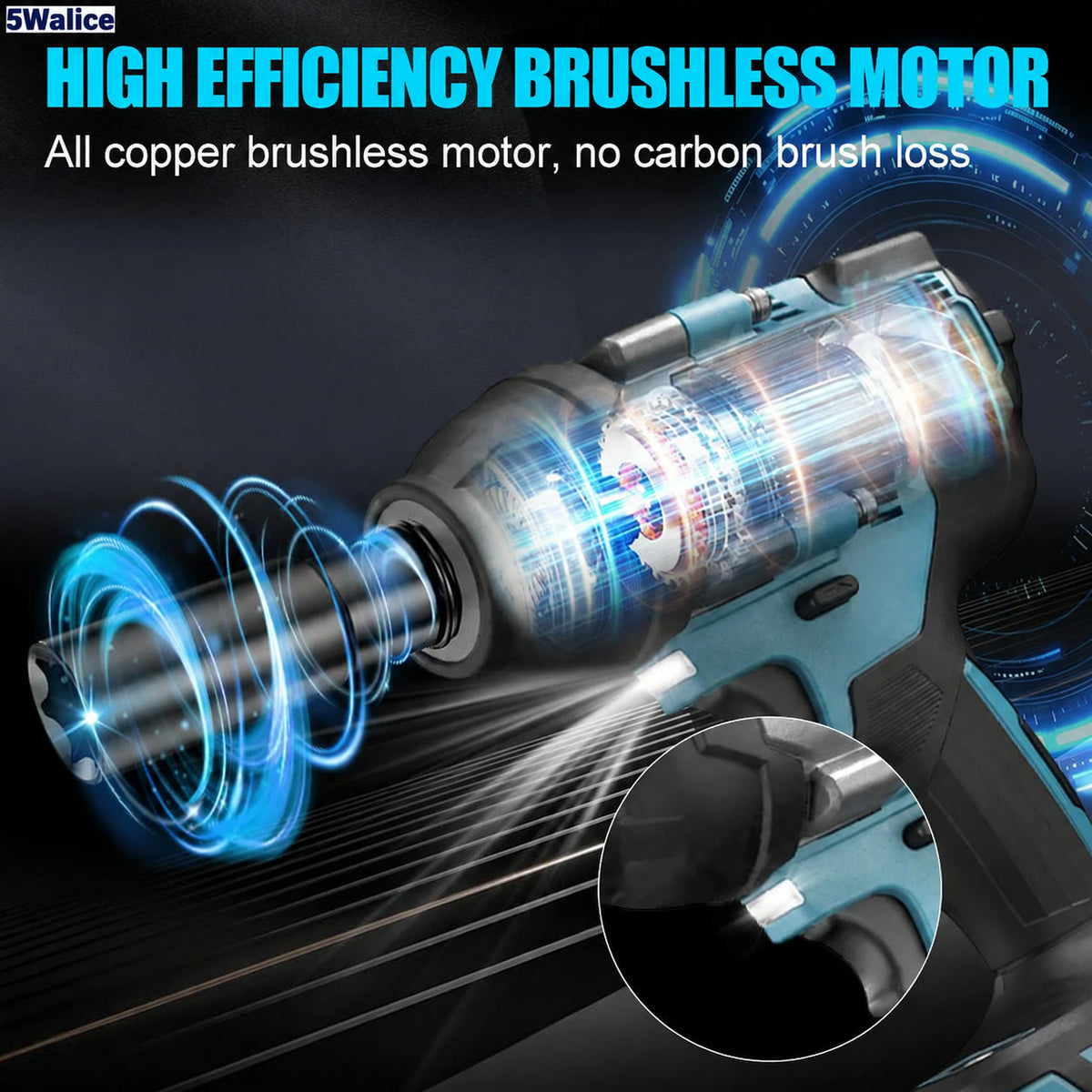 5Walice Impact Wrench