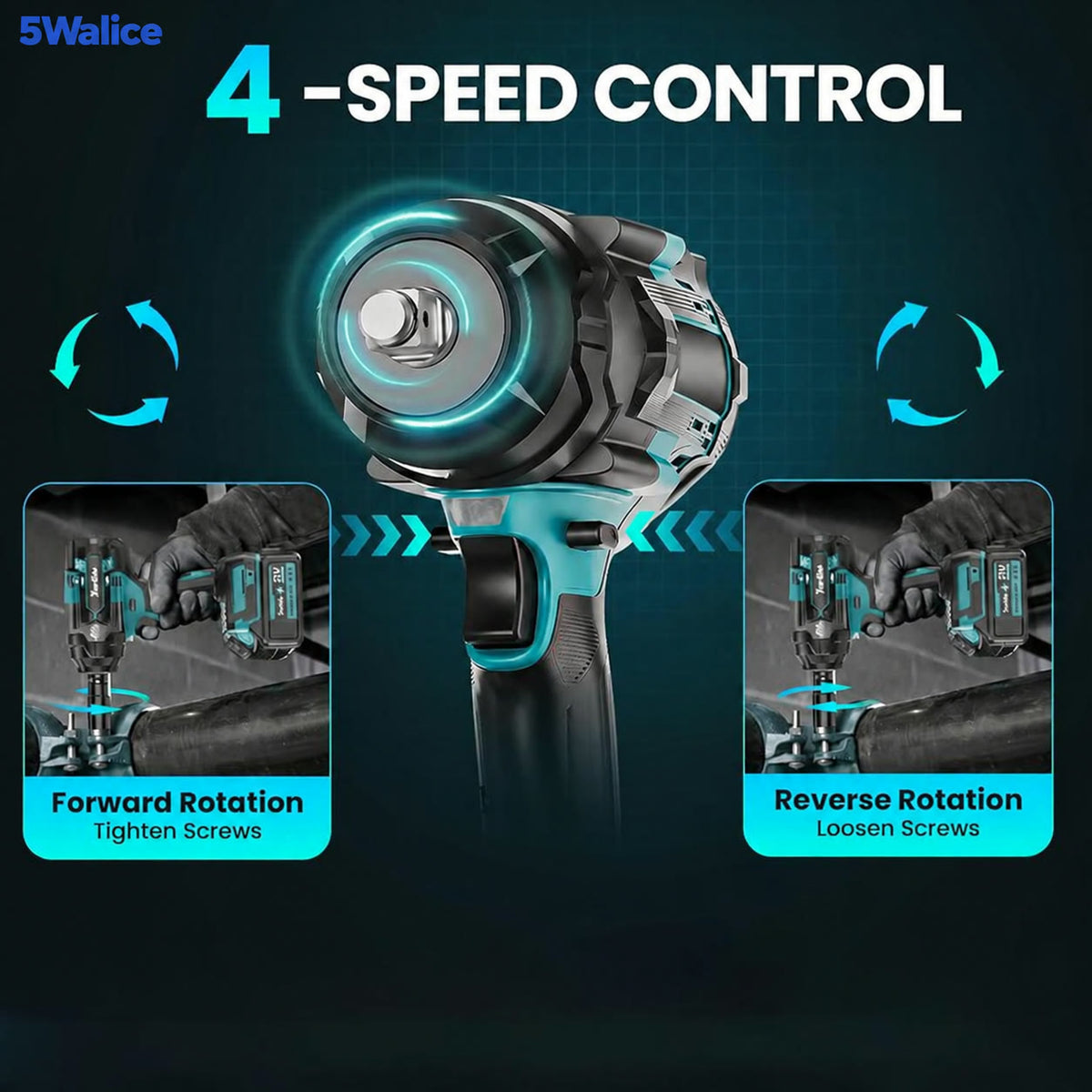 5Walice Impact Wrench