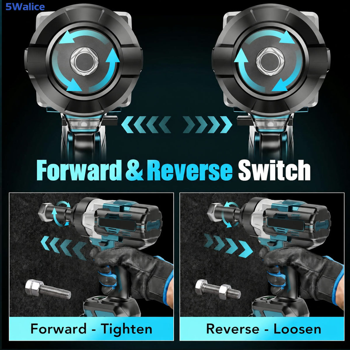 5Walice Impact Wrench