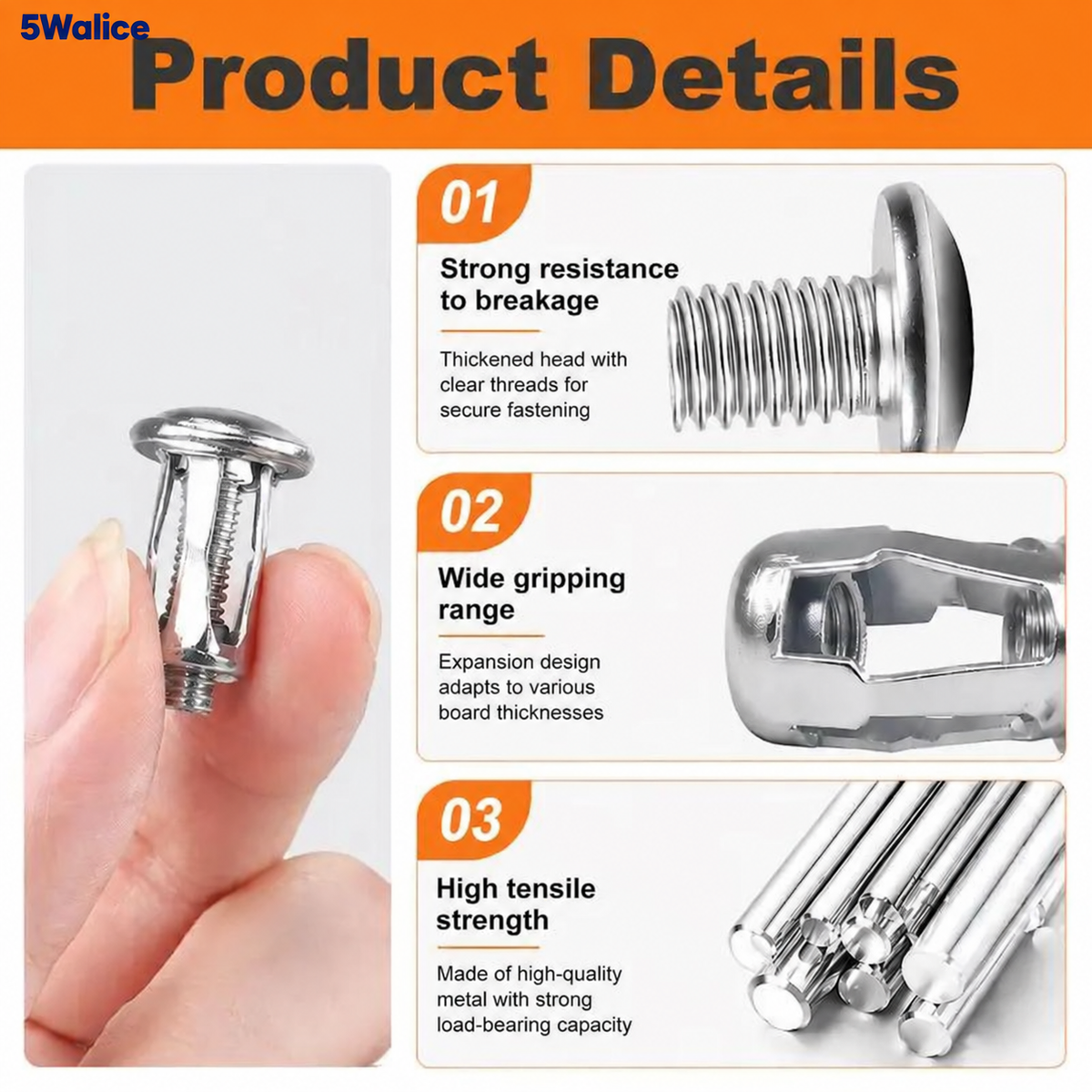 5Walice Rivet Nut Set