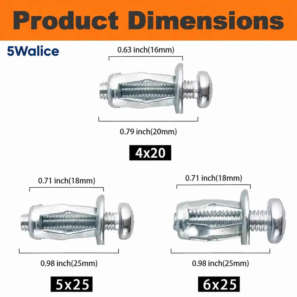 5Walice Rivet Nut Set